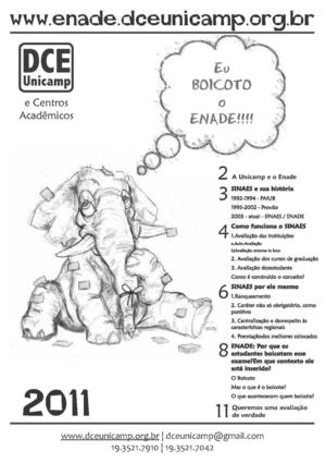 Cartilha de Boicote ao Enade - DCE Unicamp - 2011