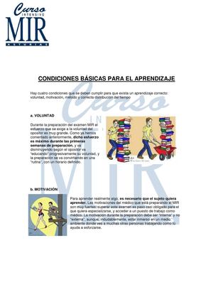 Condiciones básicas para el aprendizaje