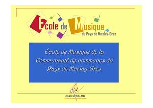 Rentrée 2011/2012 à l'Ecole de Musique du Pays de Meslay-Grez