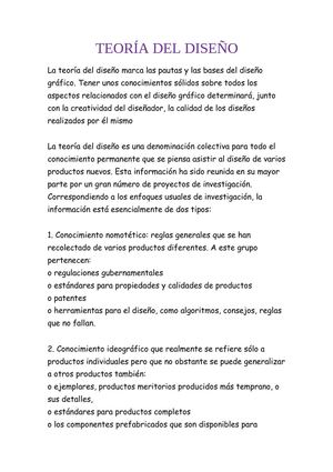 TEORIA DE EL DISEÑO  