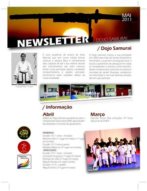 Newsletter Maio Dojo Samurai