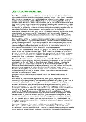 la revolucion mexicana