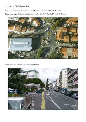 Accès Domaine de Cleverland depuis Nice