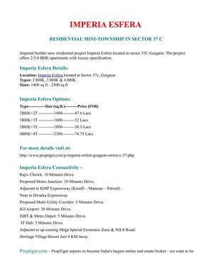 Imperia Esfera || PropTiger || Imperia Esfera
