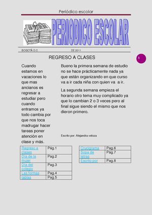 Periódico Escolar 