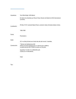 El Burj Al Arab "Torre de los Arabes