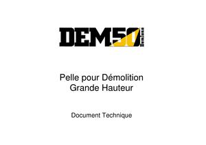 DEMLONE DEM50 SPECALOGUE Français