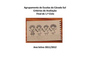 Critérios de Avaliação - Final de Ciclo (4º ano)