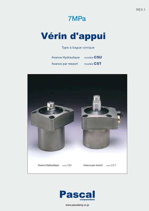 Enomax.fr - Vérin d'appui hydraulique 70bar CST-CSU