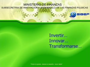 sistema sigef