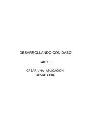Dabo. Creación de una Aplicación Desde Cero