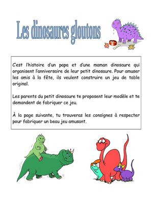 Dinosaures_Mise en situation