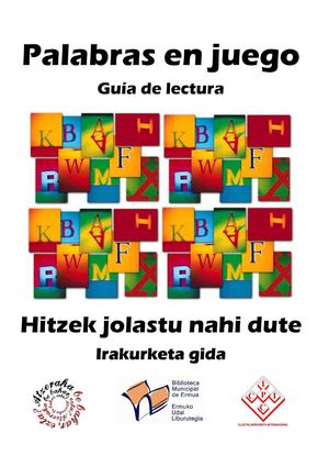 Palabras en juego (Guía de lectura) o jugando con las palabras