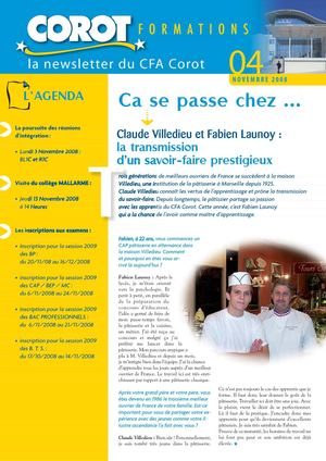 Newsletter n° 04 - Novembre 2008