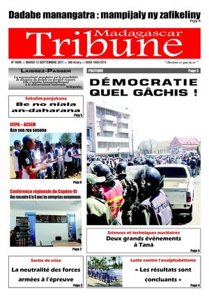Madagascar Tribune 13 septembre 2011