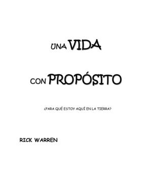 Una Vida con Propósito