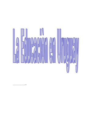 El difícil camino de la enseñanza en                     Uruguay