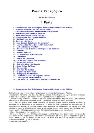 Poema Pedagógico de Antón Makarenko