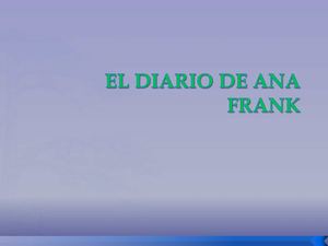 EL DIARIO DE ANA FRANK Presentacion