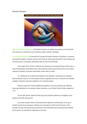 Declaración Derechos Humanos