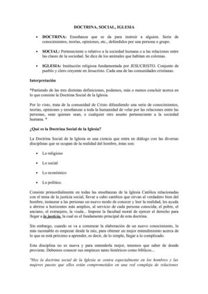 Doctrina Social de la Iglesia