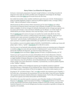 Harry Potter Los Misterios de Hogwarts