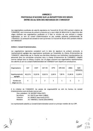 annexe 2 protocole d'accord répartition des sièges OS au sein de l'unagecif