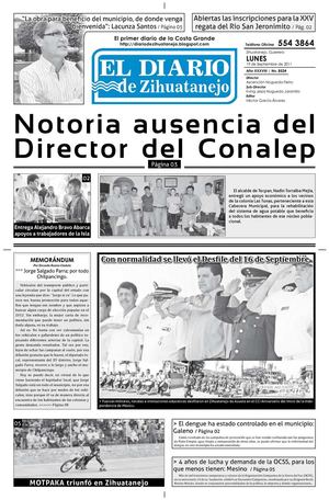 Edición Lunes 19 de Septiembre de 2011