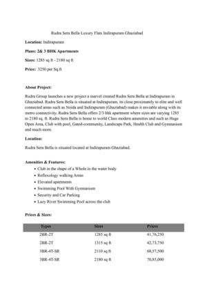 Rudra Sera Bella Call 9999998662