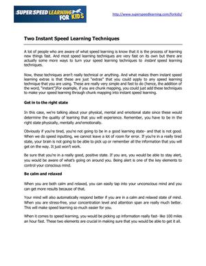 Stpidity Learning Calaméo - Two Instant Speed Learning Techniques