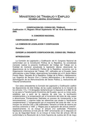 CÓDIGO DEL TRABAJO