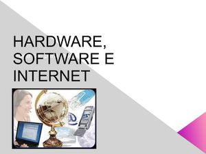HARDWARE, SOFTWARE E INTERNET