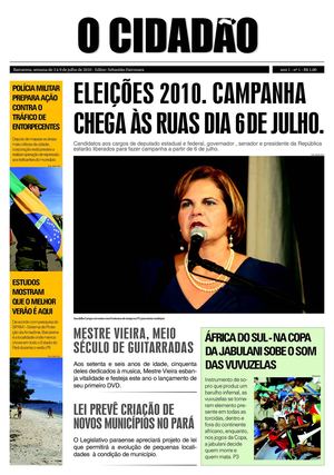 O CIDADÃO – Edição nº 1 – Barcarena, semana de 3 a 9 de julho de 2010