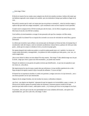 solo tengo 17 años