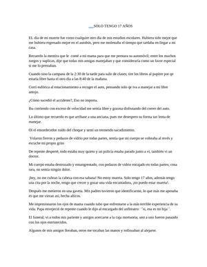 solo tengo 17 años