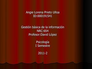 Psicologia I