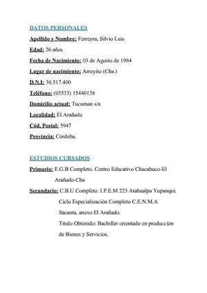 Curriculum Vitae