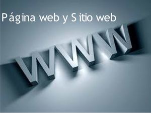 Página y sitio web