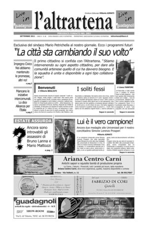 L'Altrartena Settembre 2011