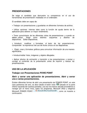 Competencias Básicas para el manejo de Power Point 