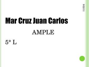 AMPLE mar cruz juan carlos