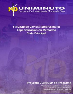 ESPECIALIZACION MERCADEO