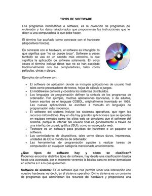 TIPOS DE SOFTWARE dos