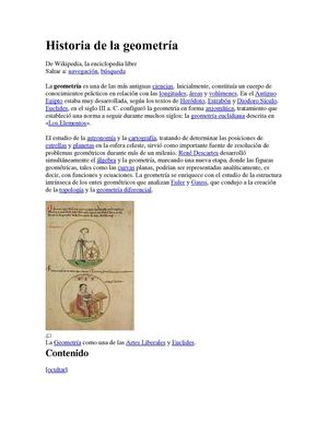 HISTORIA DE LA GEOMETRÍA