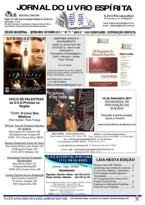 Jornal Do Livro Espírita 2011