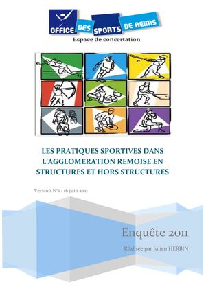 Enquête sur la pratique sportive sur Reims (version complète)
