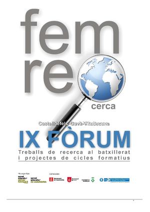 IX Fòrum de Treballs de Recerca