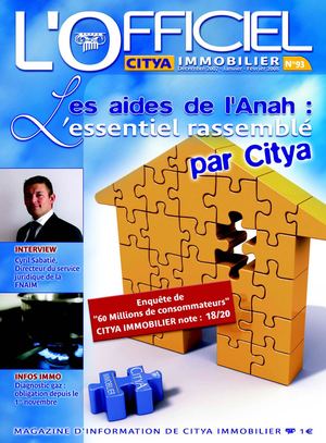 L'Officiel de l'immobilier - Les aides de L'Anah : l'essentiel rassemblé par CITYA