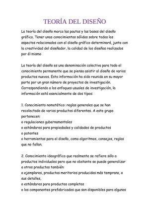 TEORÍA DEL DISEÑO