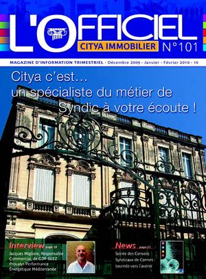 L'Officiel de l'immobilier - CITYA c'est… Un spécialiste du métier de Syndic à votre écoute !